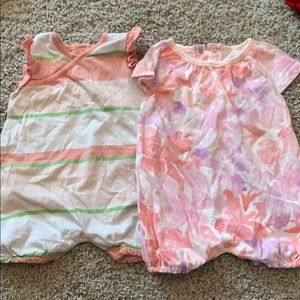 Burts bees onesies set of 2 girls bodysuit